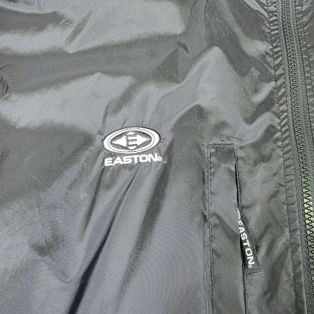 Easton Full Zip Lined Jacket Mens XL Black High‎ Performance Athletic Fit Casual